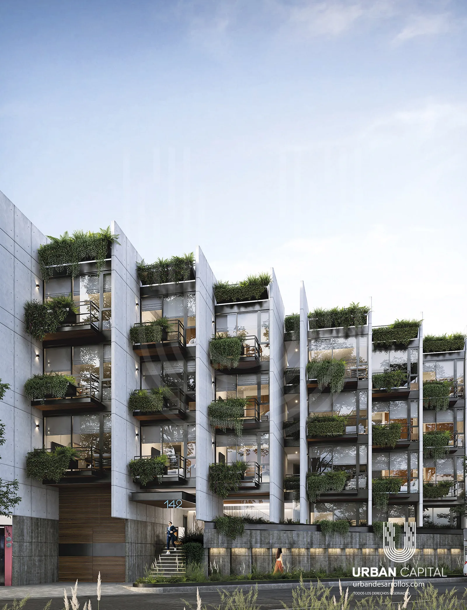 Edificio Bulgaria 142, Urban San Pedro, con ventanería de aluminio