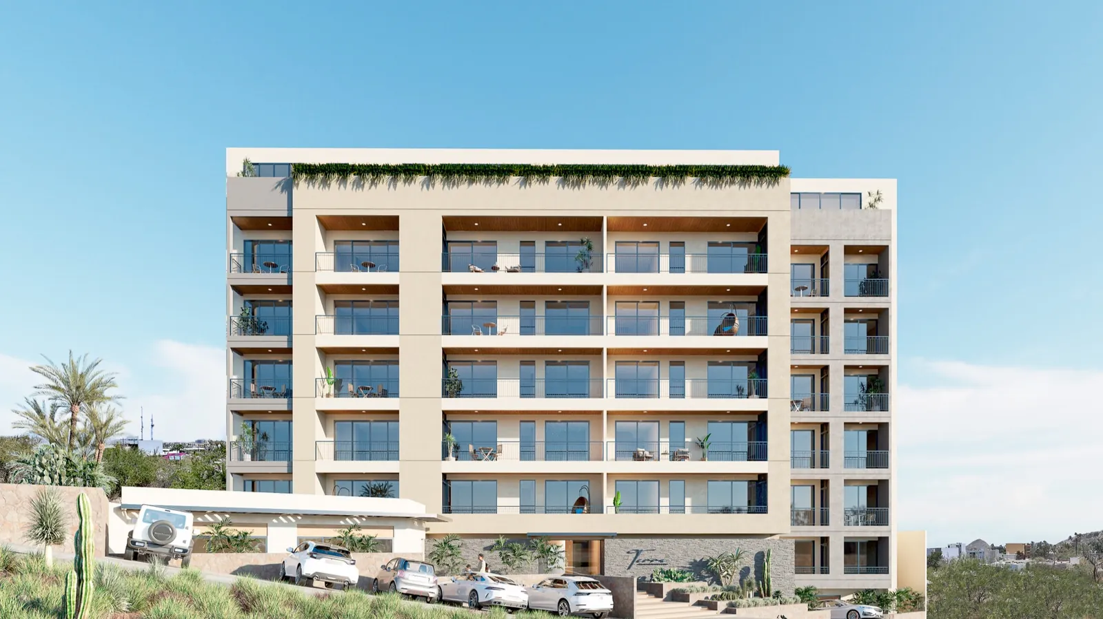 Conjunto Terra 192 en Los Cabos con ventanería y louvers